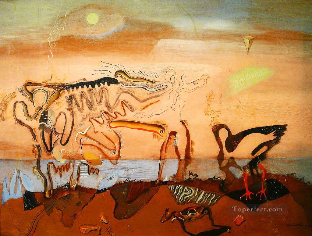 El surrealismo de la vaca espectral Pintura al óleo
